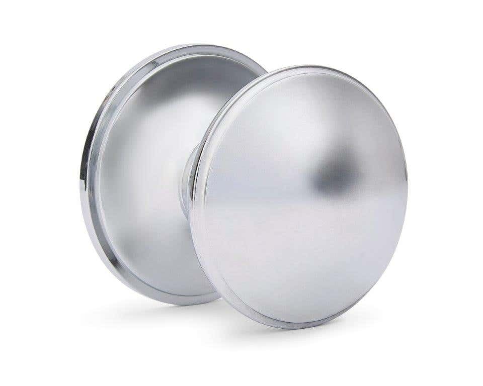 Designer Levers Ringed Centre Door Knob - 75mm - Chrome Plated