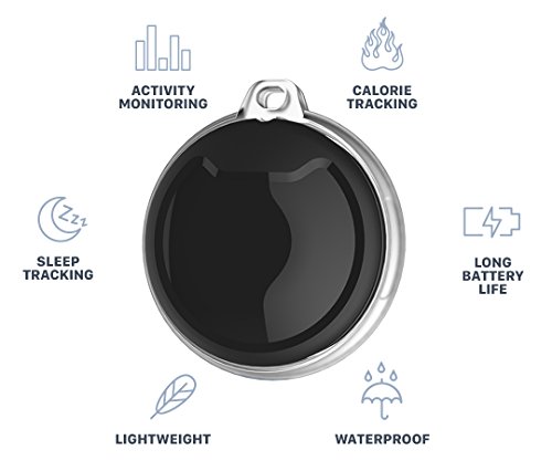 poof Pea Pet Activity Tracker, Black