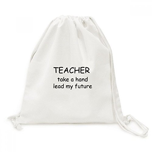 Mochila de cordón de lona para compras y viajes con diseño de Profesor