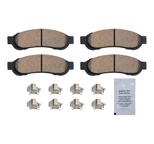 Image of HUSCH D1067 Rear Ceramic Brake Pads Kit Fit For Ford F-250 Super Duty 2005-2012, For F-350 Super Duty 2005-2012
