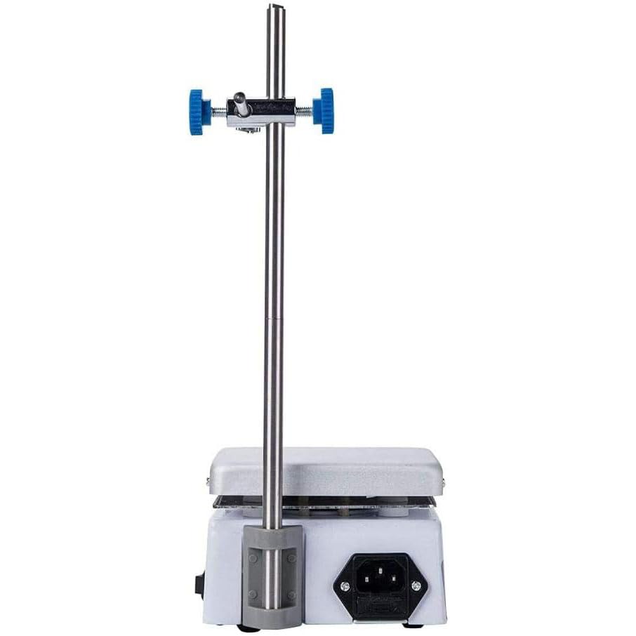 COYEUX Mezclador de Laboratorio de 180 W, con Placa calefactora de 12x12 cm, Velocidad de 0-1600 RPM, para agitar en investigaciones científicas, elaboración de Cerveza casera