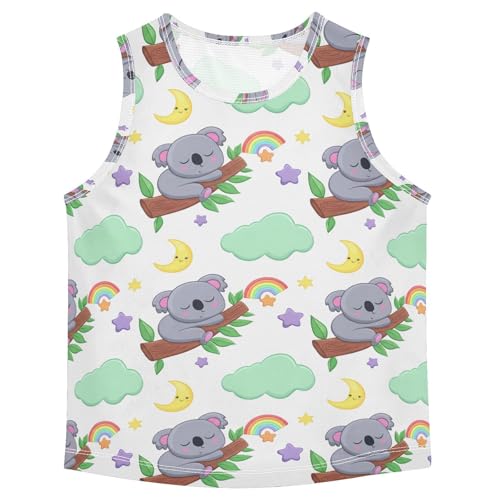 Koala Stars Moon Boys Tank Tops Toddler Boys' Assorted Sleeveless Tank Tops for Boy,3T
