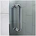 DreamLine Flex Semi-Frameless Pivot Shower Door in Chrome, 38-42 in Width x 72 in Height, 1/4 in. (6mm) Certified Clear Tempered Glass, Engineered for Smooth Pivoting Open and Close. SHDR-22427200-01