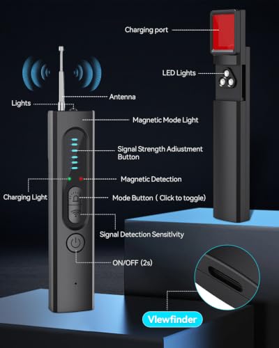 5-in-1 Anti-Spy Detector for Hidden Camera, Bug, GPS Tracker & RF Scanning - image 6