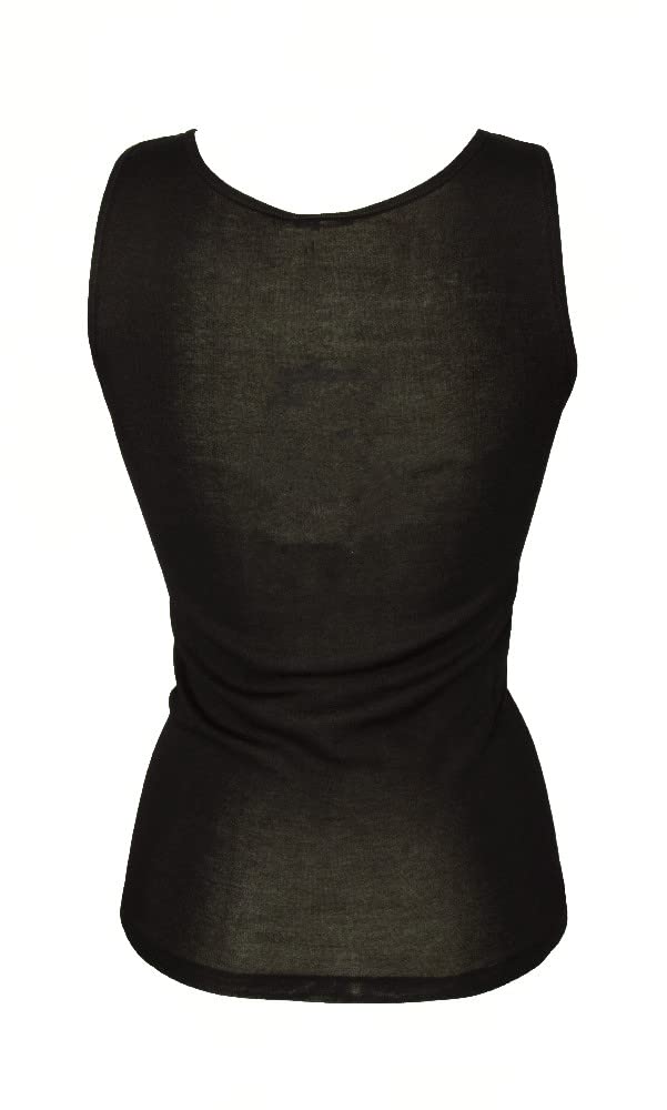 RAGNO Camiciola Donna Cotone Filo di Scozia Scollo V Canottiera Spalla Larga Articolo 028192 Natural IPOALL SL