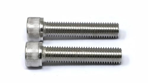 Image of iexcell 2 Pcs M14 x 65mm Thread Pitch 2 mm Stainless Steel 304 Hex Socket Head Cap Screws Bolts Kit