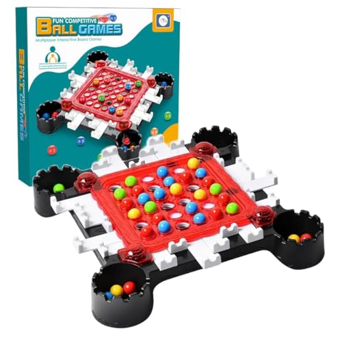 Image of THE GAME FACTORY | Rainbow Ball Elimination Game | Strategy Board Game with 40 Color Balls | Fun Memory & Logic Family Game for Kids & Adults | Educational Parent-Child Interactive Toy | Gift For Kids