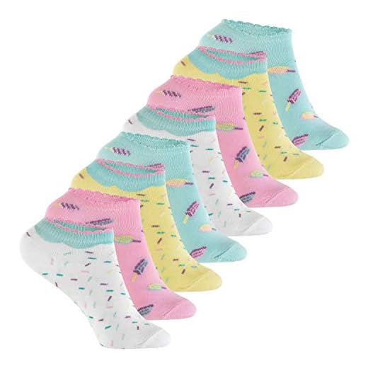 SOMESUN Mädchen Süße Fliege LED Licht Sportschuhe Baby Prinzessin Modisch Wimpern Leuchtend Weich Leichtgewicht Schnürhalbschuhe Sneaker Freizeit Lederschuhe Laufschuhe 4 Footstar Kinder Sneaker Socken (8 Paar ) Bunte Kurzsocken für Mädchen & Jungen - Pastell Mix 27-30