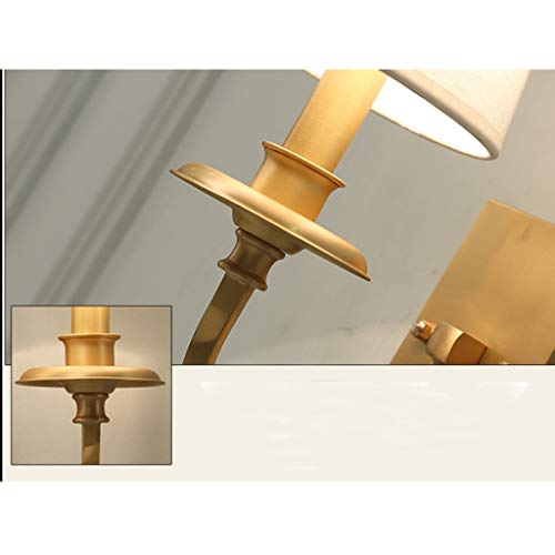 Lámpara de pared de cobre retro E14 para sala de estar y estudio 3