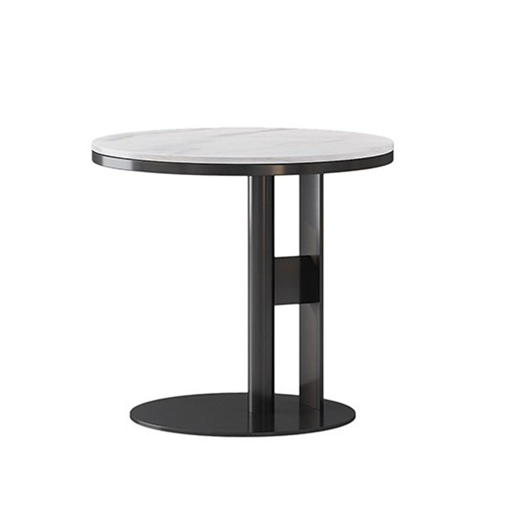 eexbz Sofa Modern Simple Rock Slab Coffee Table Iron Bedside Cabinet Small Coffee Table Nordic Simple Living Room Round Side Table Sofas for Living Room