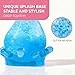 Water Drop Squeeze Squishies,Soft Fidget Stress Ball,Stress Balls for Adults Fidget Toys Adults,Fidgets Silicone Sensory Toys Rise Relief Fidget Sensory for Anxiety (Blue)