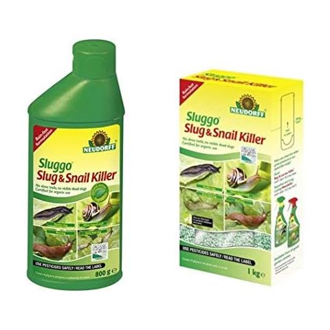 Neudorff Natural Organic Sluggo Slug and Snail Killer Pellets - Various Pack Sizes Available (800g + 1kg Refill) Cover