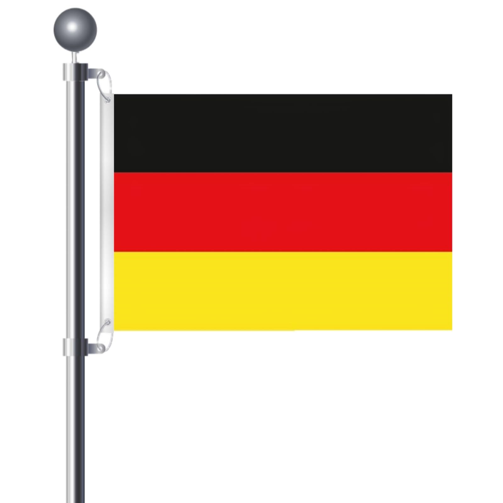 Germany Flag 3x5 Ft Large Flag of German with 2 Brass Grommets Germany National Flags Party Festival Procession Celebration Sport Activities Garden Home Remembrance Day Decoration 90 X 150cm