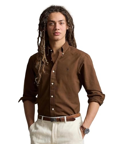 Image of POLO RALPH LAUREN Men's Classic Fit Plaid Oxford Shirt