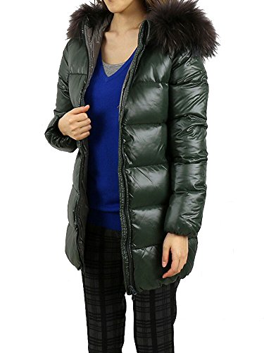 [デュベティカ] ナイロンファー付きフードミドル丈ダウンコート“KAPPA”KAPPA・006 44(XL) 880RG(PALUDE)