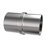 Für Rohr: Ø42,4 x 2,0 mm Edelstahl V2A Rostfrei Rohrverbinder mit Mittelsteg für Rohr 42,4 x 2,0 mm Fitting 0790