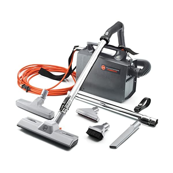 Hoover Commercial PORTAPOWER Lightweight Canister Vacuum Cleaner with