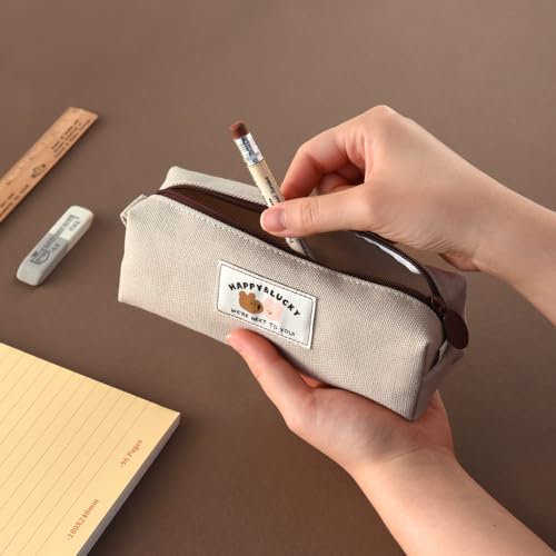 Image of Monolike Block Pencil case (Happy and Lucky Block Pen case, Beige)