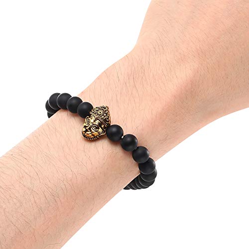 Hanuman Hindu God of Strength and Courage Energy Beads Bracelet 8mm3
