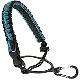 Gearproz Paracord Water Bottle Handle - America's #1 Original HydroCord with Safety Ring holds Wide Mouth Bottles 12 oz to 64 oz - Top Ratings, 20+ Colors (Ocean Blue)