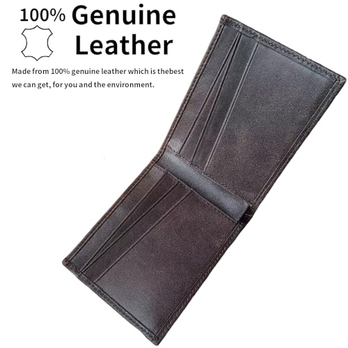 OXÔNE Genuine Leather Card Holder Wallet, RFID Blocking, Multi-Card Slots, Minimalist Design, Slim Leather Wallets For Men And Women (Vintage Brown) by OXÔNE - Used condition - Image 5