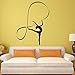 Stickers muraux gymnastique rythmique fille sexy vinyle art mural stickers muraux fille chambre décor à la maison gym sport papier peint 58 cm x 40 cm
