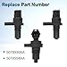 Panwarmoll 3Pcs 62TE Transmission Speed Sensor Fit for Chrysler Sebring/Convertible/200/Pacifica/Town & Country/Voyager, for Dodge Avenger/Journey, for VW Routan, Replace# 5078930AA 5078554AA 107958