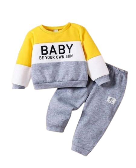 Kids Boy Colour Block Printed Cotton Blend Full Sleeves Top & Bottom Set - Review, Price and Buying Guide