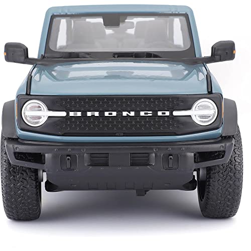 Modelo Ford Bronco Badlands Azul 1/18 Maisto miniatura 5