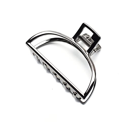 Metall Mond Große Haarklammer Schöne Damen Haarspange Kopfschmuck Elegant Haar-Accessoire (Black) Cover