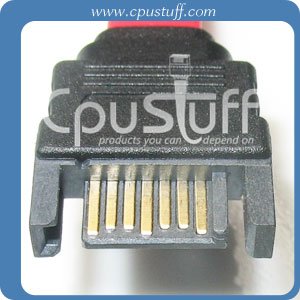 Cpu Stuff ESATA Panel Mount a SATA macho 14 pulgadas miniatura 3