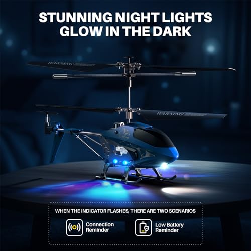 Image of SYMA Remote Control Helicopter, S107H-E RC Helicopter with One Key take Off /Landing, High & Low Speed and Durable Alloy Design, Gift Toy for Kids and Beginners