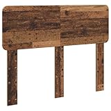 Matériau: Bois d'ingénierie Tomostar Tête de lit, Armoire Tête de lit sur Pied Meuble de Chambre à Coucher Bois Ancien 120 cm Bois d\'ingénierie