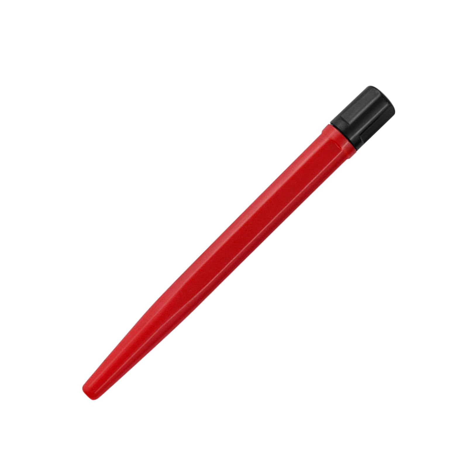 Osniyaw Red Handle Fiber Pen Fibreglass/Brass/Steel Scratch Brush Pen Jewellery Watch Coin Cleaning Electronic Application Rust Removal Tool Portable Watch Cleaner