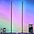 Oizuon 2 Pack Corner Floor Lamp – 57'' Tall RGB Lamp Modern Mood Lighting with 88 LEDs, Bluetooth App Control, and Sturdy Base for Effortless Setup
