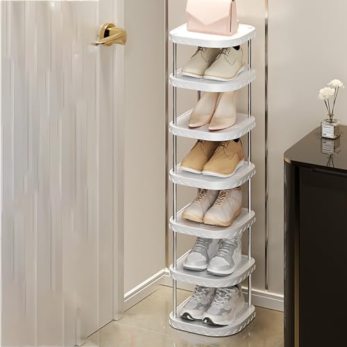 Gain de place : étagère à chaussures fine pour couloir étroit, rangement vertical haut d'entrée
