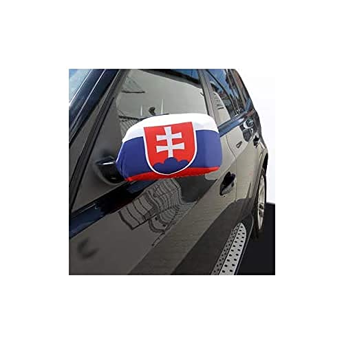 AUSSENSPIEGEL FLAGGE SLOWAKEI 2 stück - SLOWAKISCHE Autospiegelfahne - Spiegel Car cover spezielle Auto AZ FLAG