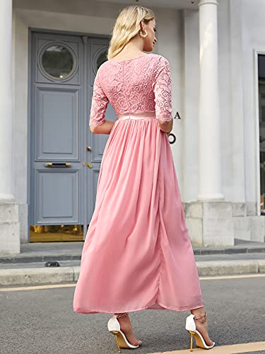 Auxo Maxi-jurk voor dames, lange avondjurk, feestelijk, cocktail, herfstjurk, elegante bruiloftsjurk - Image 4