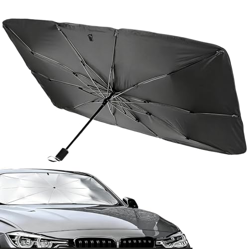 Car Windscreen Sun Shade Foldable Car Windshield Sun Shade Umbrella UV Protection Front Windscreen Sunshade for Cars Trucks SUVs Inside