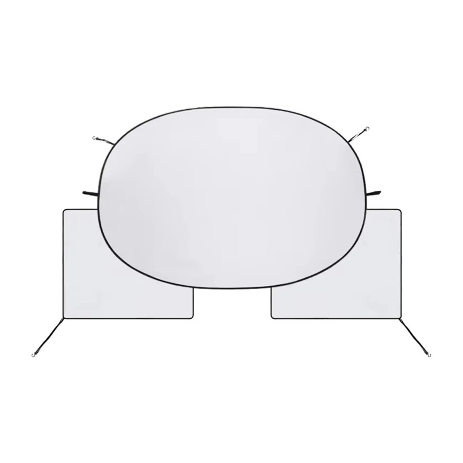Paraguas Portátil Plegable para Coche Parasol Automotriz para Parabrisas Sombrillas Impermeables para Exteriores Sombrilla con Bloque UV Parasol para Coche