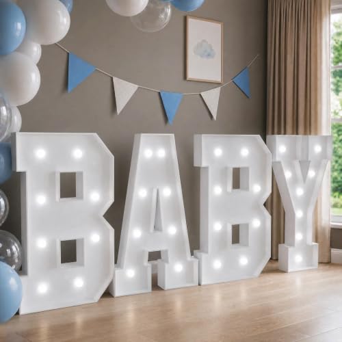 Image of 3FT Marquee Letters B, Large Light Up Letters for Birthday Decor