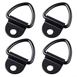 Zuverlässige Metall-Spannanker für Anhänger-Ladung mit 7 mm dicker Konstruktion und 12 mm Befestigungsloch für die Verwendung mit LKWs, Motorrädern und Outdoor-Ausrüstung (4 Stück)