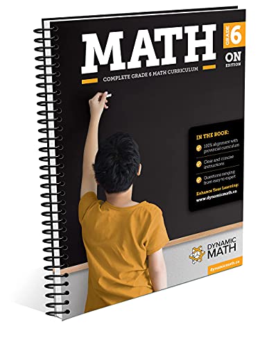 The Dynamic Math Workbook Covers the Complete ON Grade 6 Mathematics Curriculum! Written by teachers, and featuring 100’s of examples and practice questions, this Math workbook and study guide covers the entire year of learning and is perfect for use at school & at home!