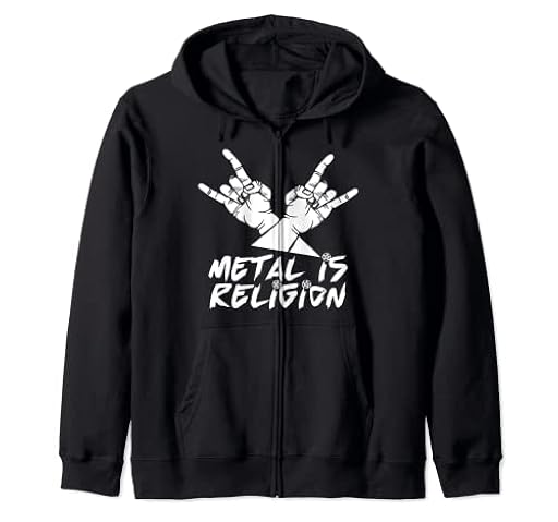 Metal Is Religion Música de Heavy Metal Sudadera con Capucha | Ya disponible en tu tienda friki favorita! En mundofriki.es!