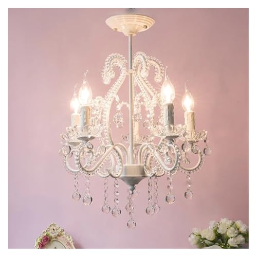 Lustre suspension rose art créatif vintage pour salon et salle à manger rétro