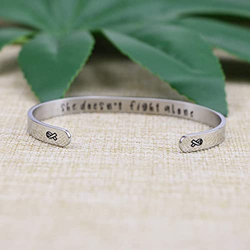 JoycuFF Inspirational Bracelets for Women Inspirational Cuff Bangle for Her with Engraved Message Christmas Birthday Gifts for Her - Image 6
