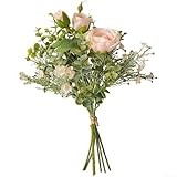 Aspecto elegante: con loto y flores realistas, este ramo aporta un encanto sofisticado a cualquier entorno.
