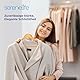 SereneLife Kleiderbügel Holz Massiv, Garderobenbügel für Jede Garderobe, 360° drehbarer Haken, Kleideraufbewahrung & Organisation, Stabil bis 4,5KG mit Einkerbungen, Rutschfest & Platzsparend 60 Stück