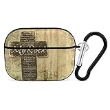 YouTary Christian Religious Bible Verse The Lord Is My Rock Pattern Compatible with Airpods Pro Case Cover with Keychain Headphone Cover Unisex Shockproof Protective Wireless Charging Headset Accessor
