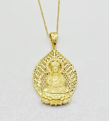 Elegant 24K Gold Filled Buddha Pendant Neklace for Women Men Hiphop Dainty Jewelry Religion Lucky Protection Gifts Christmas3
